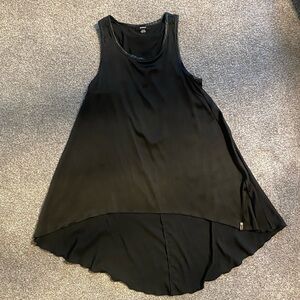 Womens Rudsak Flowly tank top with faux leather trim